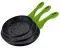 Bergner Tiganji sa mermernom oblogom - Set od 3 kom Renberg green RB-1124-G - thumbnail 0