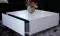 Klub Sto Maxx 65 x 65 x 35 cm Sa Jednom Fiokom White - thumbnail 0