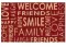 Otirač Astra Coco style Lettering red 40x60 cm - thumbnail 0
