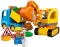 LEGO® DUPLO® Kockice Kamion i bager guseničar LE10812 - thumbnail 0