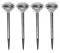 Komplet 4 metalne solarne LED lampe - thumbnail 0