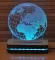 Black Cut 3D LED Lampa Blue Planet - thumbnail 0
