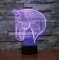 3D LED Lampa Illusions by Black Cut Purple Horse - thumbnail 0