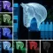 Black Cut 3D LED Lampa Horse Multicolor - 8 boja - thumbnail 0