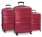 Komplet 3 ABS Tvrda Kofera Porto Red - thumbnail 0