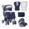 LORELLI Kolica za bebe TOLEDO set Dark Blue Teddy Bear - thumbnail 0