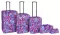 Koferi + putna torba + neseser Enova komplet 5u1 Marbella Purple Hearts 508140 - thumbnail 0
