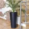 Prosperplast Saksija za cveće Tubus Slim Black 25x48 DTUS250-S433 - thumbnail 0