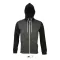 Sols Uniseks dukserica Silver charcoal/black veličina M 47700 - thumbnail 0