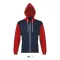 Sols Uniseks dukserica Silver navy/red veličina M 47700 - thumbnail 0