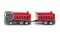 SIKU Kamion sa 2 prikolice - Truck with dumper body and tipping trailer 1685 - thumbnail 0
