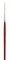 PEBEO Brushes - Iris - Četkica liner - polyamide - bordo br.2 670243 - thumbnail 0