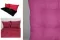 Jastuci za garniture od paleta - 100 x 50 x 50 cm - Pink - thumbnail 0