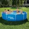 Okrugli bazen sa metalnim ramom 457x122cm Summer Waves Rattan Set - thumbnail 0