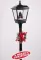 LED Novogodišnja Ulična Lampa Sa Jelkom i Melodijama 180 cm Black - thumbnail 1