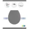Tendance Wc Daska Mdf Sa Metalnim Okovima Soft Close 37,5x46 Cm Siva - thumbnail 1
