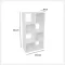 Five Stalak Sa 8 Polica 67.5 x 32 x 134 cm Drvo Bela - thumbnail 1