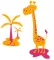 Zidni tatoo Mrs Giraffe D01 120x140cm D72D6D FFA600 - thumbnail 1