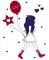 Zidni tatoo Girl With Baloons D06 90x120cm 1E235D A0001C - thumbnail 1