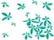 Zidni tatoo Flower Power U01B 120x90cm 00A896 - thumbnail 1