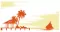 Zidni tatoo Paradise Island PS01 150x75cm DB5316 F3EBAA - thumbnail 1