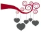 Zidni tatoo Under the Hearts R04 120x90cm A0001C 4E5754 - thumbnail 1