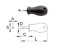 UNIOR odvijač pljosnati kratki 5,5x25 mm, TBI, art. 627CR 616400 - thumbnail 1