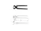 UNIOR Klešta štip stolarska - 160mm, FOSFATIRANE, art.530 601341 145157 - thumbnail 1
