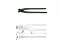 UNIOR Klešta štip armiračka - 280mm, FOSFATIRANE, art. 531 601375 481459 - thumbnail 1