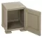 PVC Noćni Ormarić Colonnina Sivi 8085562908 - thumbnail 1