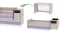 Lorelli Drveni krevetac Trend Plus White Violet - thumbnail 1
