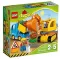 LEGO® DUPLO® Kockice Kamion i bager guseničar LE10812 - thumbnail 1
