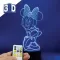 3D LED RGB lampa sa promenljivom bojom svetlosti Minnie Mouse - thumbnail 1