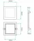 LED ugradna panel lampa 6W toplo bela M6UK/WW - thumbnail 1