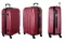 Set ABS kofera Enova Sevilla Burgundy 55cm-65cm-75cm 514240 - thumbnail 1