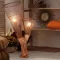 Globo podna lampa 25800 drvo-natur 2XE27 - thumbnail 1