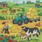Puzzle 3x49 delova Na farmi Ravensburger 05078 - thumbnail 1