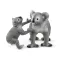 Schleich figure divlje životinje Koala - ženka i mladunče 42566 - thumbnail 2