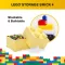 Kutija za odlaganje LEGO® Kocka 4  25x25x18cm pastelnožuta 4003 - thumbnail 2