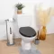 Tendance Wc Daska Mdf Sa Plasticnim Okovima 37,5x46cm Mdf Crna - thumbnail 2
