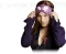 DayDream Maska za spavanje Swarovski Wings purple S-4014 - thumbnail 1
