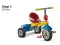 Smart Trike Tricikl 3u1 Breeze Multicolor GL - thumbnail 2