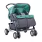 Kolica za blizance sa opremom Lorelli Twin Green Grey Friends 10020071704 - thumbnail 2