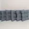 Pamučni Podmetač Za Stolicu 50 x 50 cm Grey - thumbnail 2