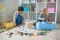 Kutija za odlaganje sa poklopcem LEGO® Kocka 8  50x25x18cm pastelnožuta 4004 - thumbnail 3