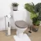 Tendance Wc Daska Mdf Sa Plasticnim Okovima 37,5x46cm Mdf Sivo Smedja - thumbnail 3
