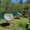 Ljuljaška Jaje - Metalna Domestico BLACK sa jastukom GREEN FLO - thumbnail 3