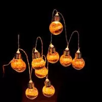 Kliknite za detalje - Bronzane LED glitter sijalice 170 cm Kliknite za detalje - Bronzane LED glitter sijalice 170 cm