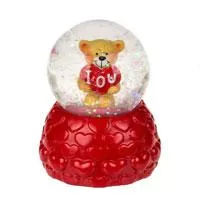 Kliknite za detalje - Mini staklena gitter kugla Meda sa srcem Kliknite za detalje - Mini staklena gitter kugla Meda sa srcem