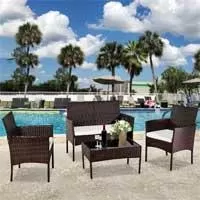 Kliknite za detalje - Baštenska garnitura Bay Braon Kliknite za detalje - Baštenska garnitura Bay Braon